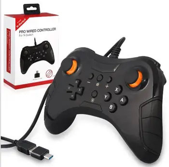 

Pro Wired Controller for Nintend Switch/PS3/PC(Win XP/7/8/10)/Android Smart Devices Gamepad with Type-C Converter Wired Joystick