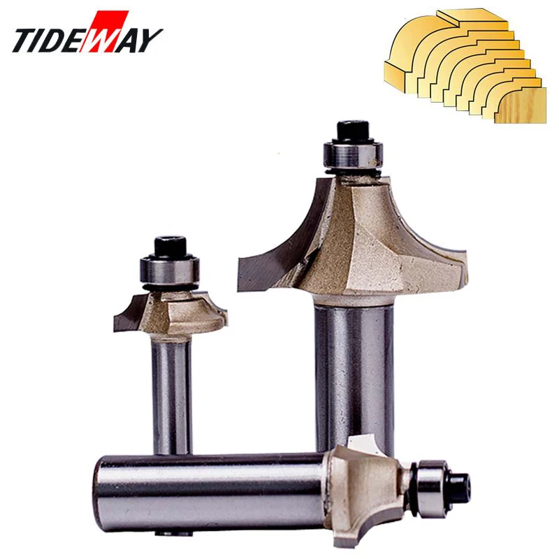 Tideway 1pcs 1/4" Shank Beading Router Bit Tungsten Carbide Beading Bit