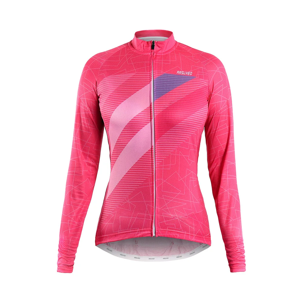 ARSUXEO, женская одежда, весна-осень, с длинным рукавом, для велоспорта, Джерси, Pro MTB, одежда для велоспорта, велосипедная рубашка, Ciclismo, быстросохнущая, Z6