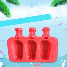 Стиль(1 шт./лот) силиконовая форма для Фруктового мороженого на палочке 12 мультфильм форма кошка Медведь обезьяна Кролик Сердце Форма для изготовления мороженого отправить 20 шт деревянная палка