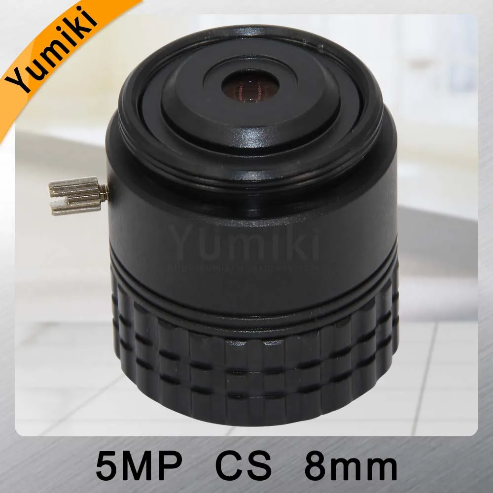 Yumiki 5.0mp HD 8 мм Объективы для видеонаблюдения руководство расстоянием CS креплением IR 1/2. " 5mp для безопасности IP Камера