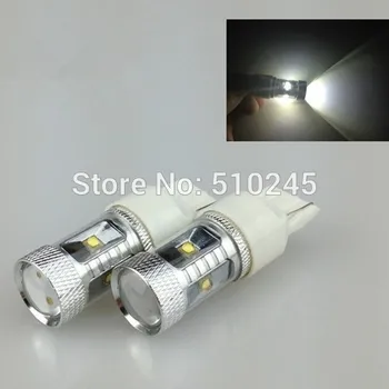 

10X T20 7440 W21W Wedge 30W auto Led Car Reverse Back up Brake Rear Light DC12V-24V NEW drop shipping