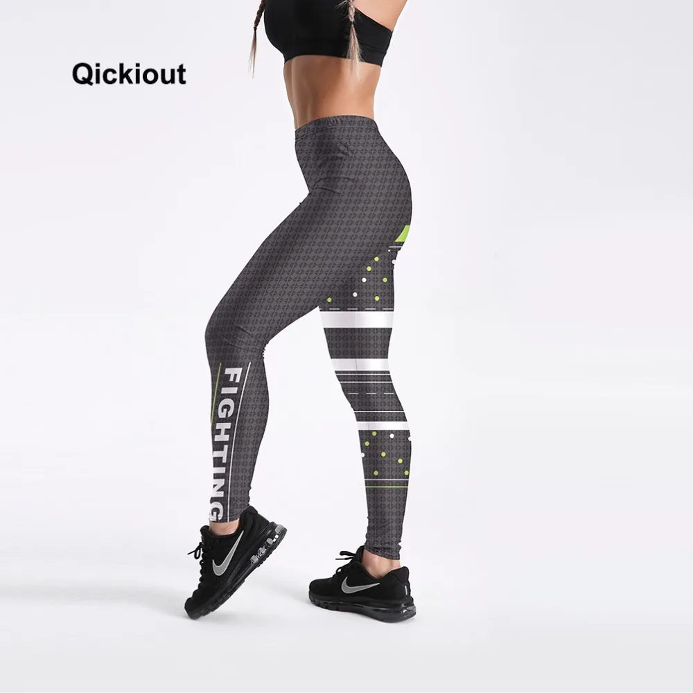 Qickitout 2018 новые модные тянущиеся эластичные леггинсы в горошек с высокой талией