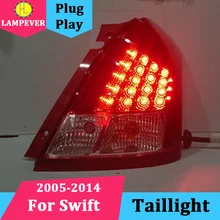 Задние фонари автомобиля для Suzuki Swift фонарь Год 2005-2010 2011 2012 2013 swift Задний фонарь светодиодный DRL+ тормоз+ обратный+ светодиодный фонарь