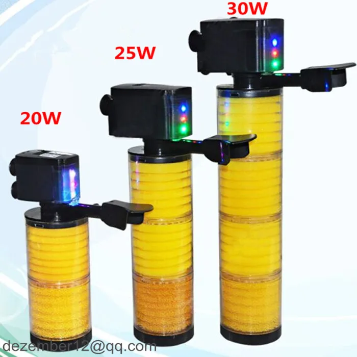 NEW 20W 25W 30W Aquarium Multifunction Filter Pump Fish Tank 2/3/4