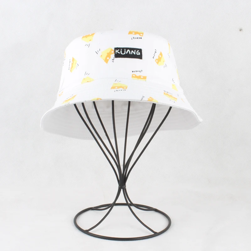Желтая панама с рисунком банана|cotton bucket hat|mens hatbucket hat |