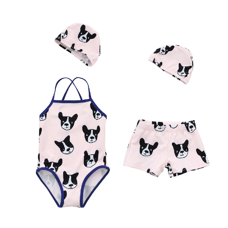 Kids Swimwear 2019 Summer StRafina MR Boys Girls Swimsuit Baby Dogs