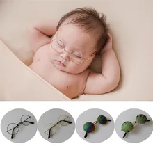 Новорожденный реквизит для фотосъемки ребенок позирует оправа для очков детская фотостудия для фотосессии аксессуары Fotografia 4 цвета