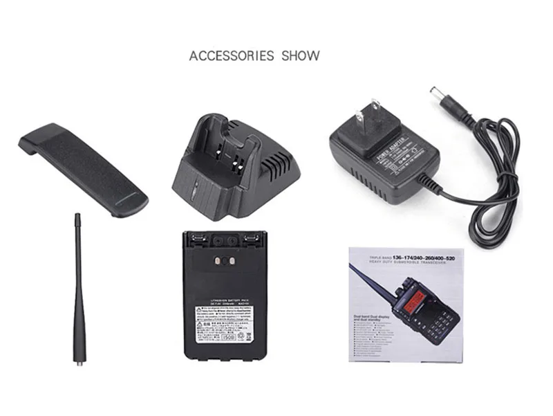 UV 8DR портативная рация dual band 136 174 МГц 400 520 ham CB радио мощный Дальний VX двухстороннее
