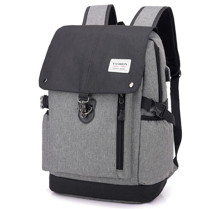 

2019 New Fashion Men Backpack Multifunctional House design Waterproof 17.3 inch Laptop Bag Man USB Charging Travel Bag