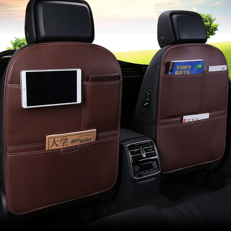 

1PC Car Seat Back PU leather Protector dust-proof for Children/ Baby kick Mat Protect from Mud Dirt waterproof car seat cover