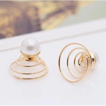 

Bridal Wedding Prom Crystal Pearl Flower Hair Pins Jewelry Swirl Spiral Twist Hairpins Tiara Ornaments Bijouterie Accessories
