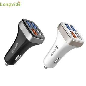 

KONGYIDE Quick Car Charger QC3.0 Fast Charging For Samsung For Xiaomi For Huawei Android Charge Adapter Data Tablet Car-Charger