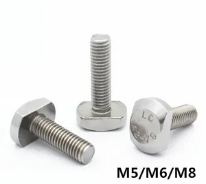 M5/M6/M8 GB37 T-Shapep T-Стиль T головкой болты Нержавеющая сталь винт - изображение