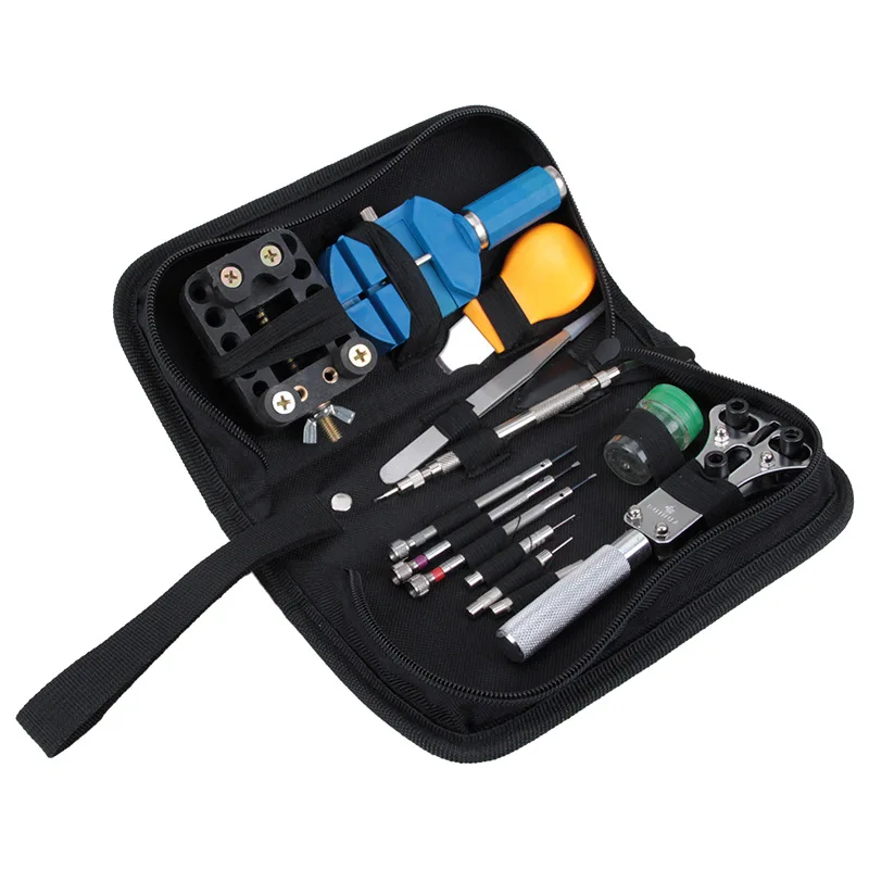 13 en 1 Haute qualité Réparation De Montre Tool Set Kit Réglable Retour Ouvreur de Cas de Printemps Bar Remover regarder outils Ensemble