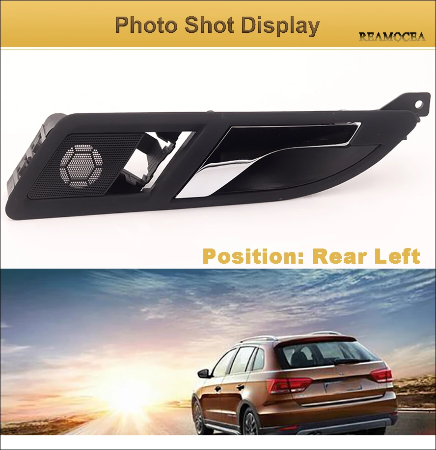 Reamocea 1Pc Rear Left Side Interior Door Handles Cover For Volkswagen VW Lavida 2008 2009 2010 2011 For Passat 2006 2007 2008  (7)