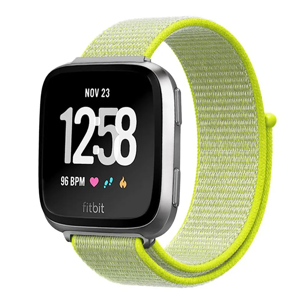 Спортивный сменный нейлоновый ремешок для Fitbit Versa 2, дышащая Регулируемая петля, ремешок для часов Fitbit Versa Lite Smart Watch