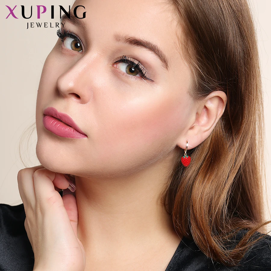 Xuping, элегантные модные серьги, серьги-капли, очаровательный стиль, дизайн для женщин, ювелирные изделия, рождественские подарки S82, 8-95366 \ 20562