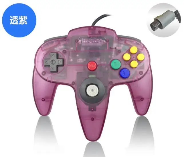 Кристалл зеленый/синий/красный игры геймпад джойстик для N64 Системы|joystick