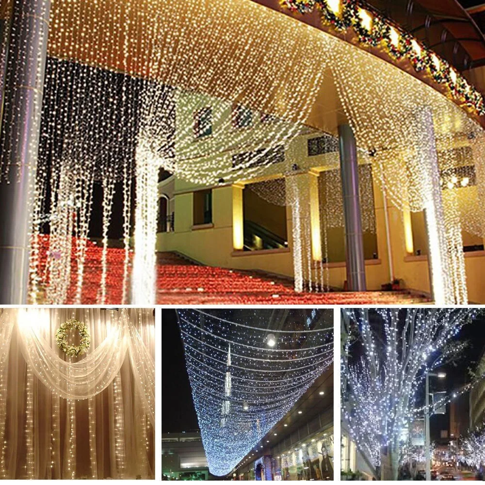 

3M X 3M 300 LED Light LEDs Lamp Romantic Party Wedding Decoration Casamento Navidad Boda Birthday New Year Christmas Decoration.