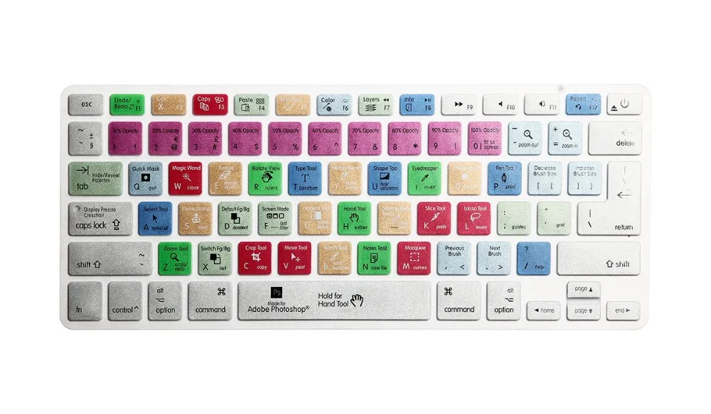 

US EU Universal version Photoshop PS Functional Silicone keyboard cover Skin For Macbook Skin for Macbook Air Pro Retina 13 15