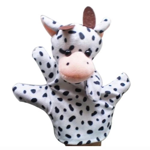 Новый Милый ребенок зоопарк на ферме руки Носок перчатки Кукольный Finger мешок Плюшевые игрушки newmodel: корова
