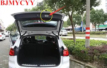 

BJMYCYY Car styling ABS Tail Electric Trunk Switch Buttons Frame Cover Trim For BMW X1 2016 Car Styling Interior Accessories