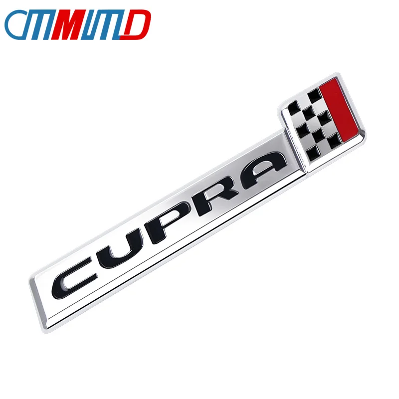 

Car Styling 3D Metal CUPRA Car Stickers Emblem Auto Badge Decal For Seat Leon Ibiza cupra Altea Belt Racing Auto Accessories