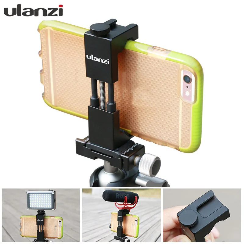 Ulanzi ST 02 Smartphone Tripod Mount with Cold Shoe Mount Cell Phone