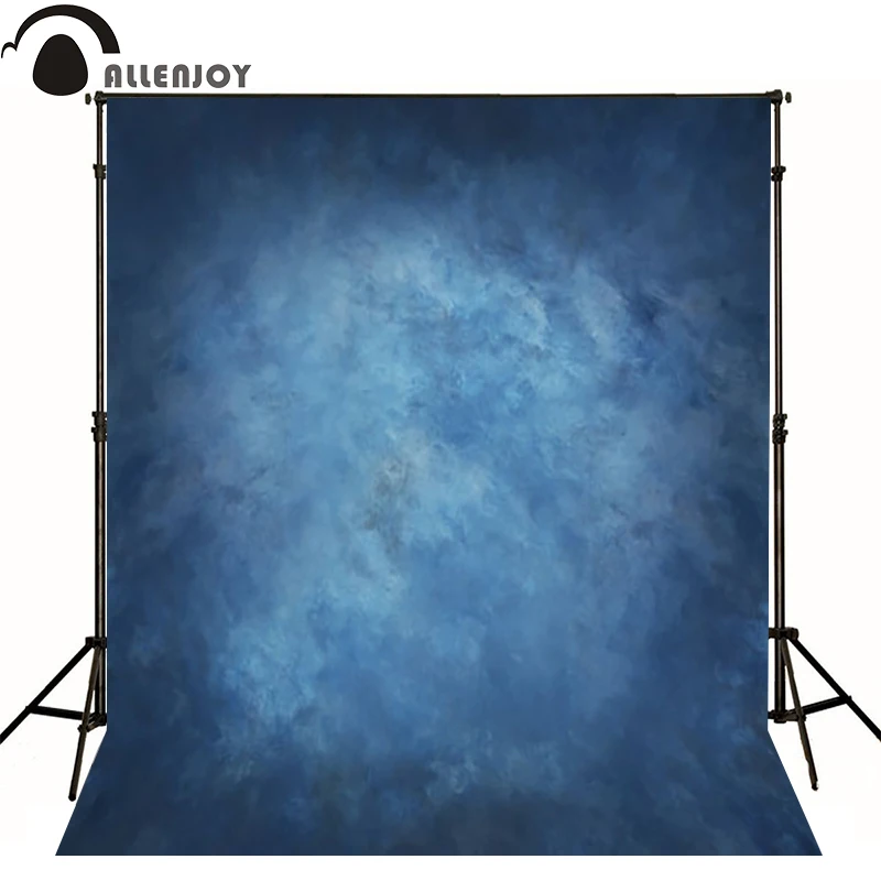 

Allenjoy Thin Vinyl cloth photography Backdrop blue princess Baby Pure Color Computer Printing Background For Studio MH-078