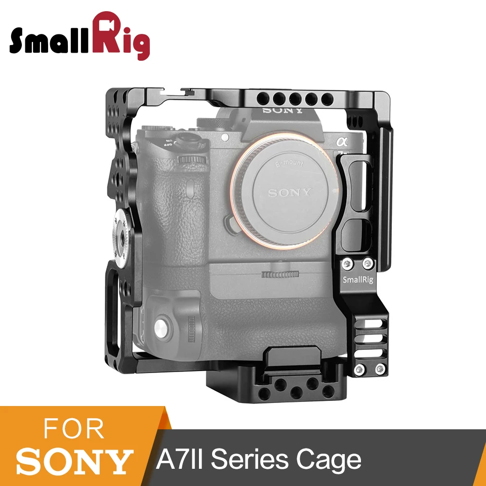 SmallRig a7rii a7sii Camera Cage for Sony A7II/ A7SII/A7RII Cage With Arri Rosette 2 Pcs Quick Release Plate -2031 SmallRig a7rii a7sii Camera Cage for Sony A7II/ A7SII/A7RII Cage With Arri Rosette 2 Pcs Quick Release Plate -2031
