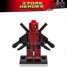 

Single Sale Deadpool Superhero Armed Building Blocks Bricks Toys for children EDC technic FIT for legoings Superhero figures