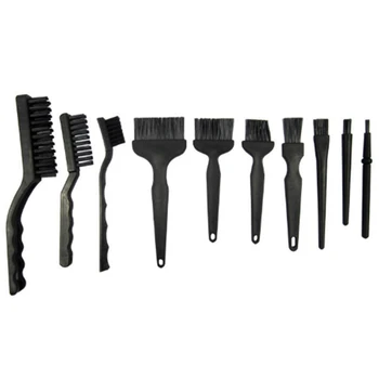 

SHGO HOT-10 Pcs/Set Anti Static Cleaning Brush For Mobile Phone Tablet Laptop Pcb Electronic Component Repair Cleaning