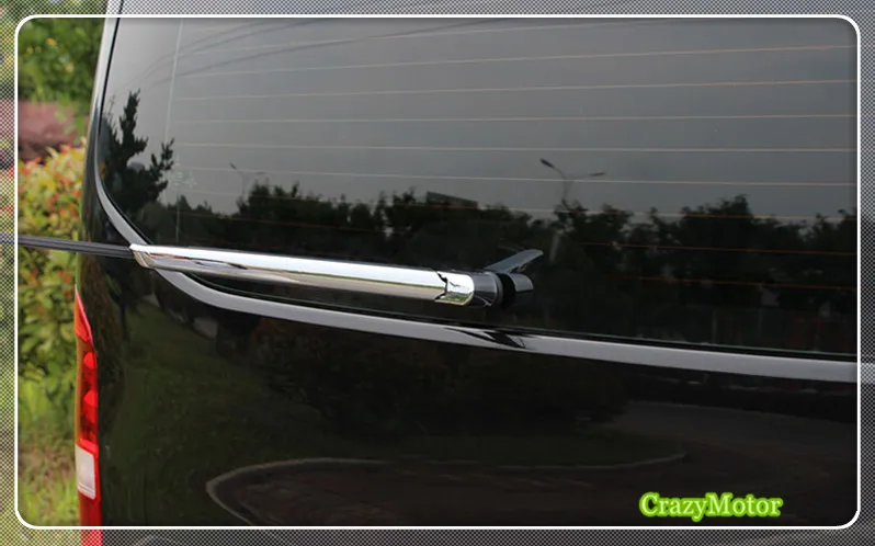 

For Mercedes-Benz Vito W447 2014-2018 ABS chrome rear window wiper noozle cover trim auto accessories
