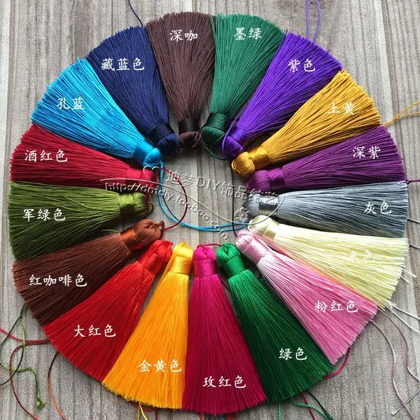 

7cm DIY jewelry accessories Delicate Straight Polyester yarn Short fat section Tassel hand made Decorative tassels tassel wholes