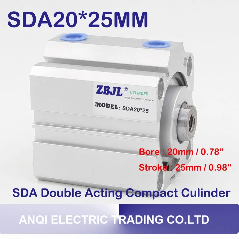 SDA20 Stroke Compact Air Cylinders
