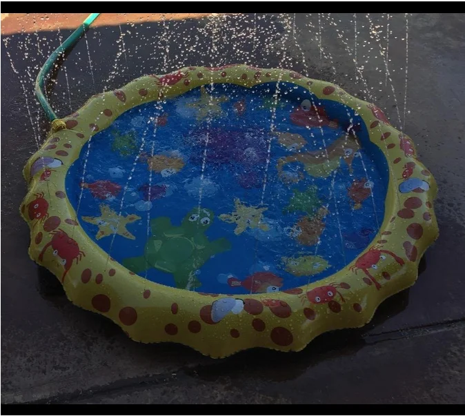 Бассейн для купания детский брызговик спрей для воды коврик забавная вода игра бассейн открытый игрушка