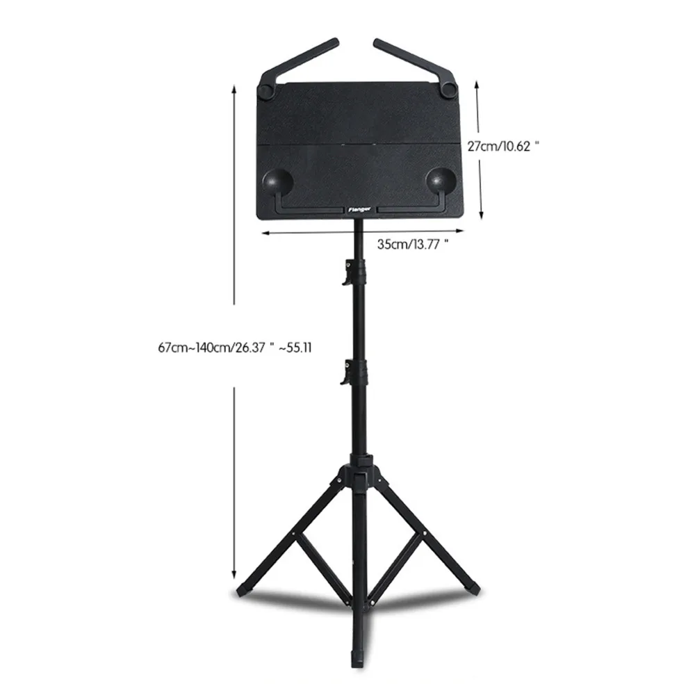 Большой Flanger67cm-140cm FL-05, профессиональная Складная Маленькая Музыкальная подставка, штатив, подставка, держатель с сумкой для переноски, музыкальный инструмент