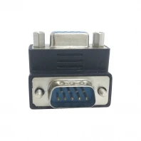 

Down Right Angled 270 degree RS232 D-Sub 9Pin Male screw type To Female Nut type extension Adapter connector