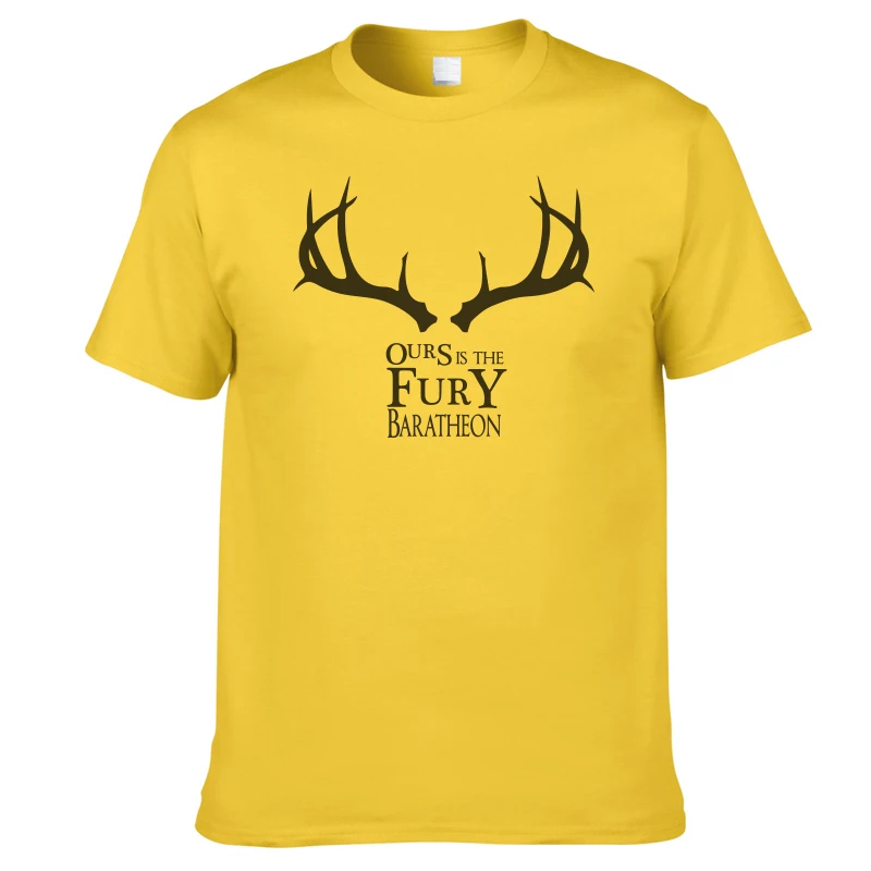 

COOLMIND GA0130A cotton baratheon ours is the fury printed men Tshirt game of thrones men t shirt casual men's t-shirt