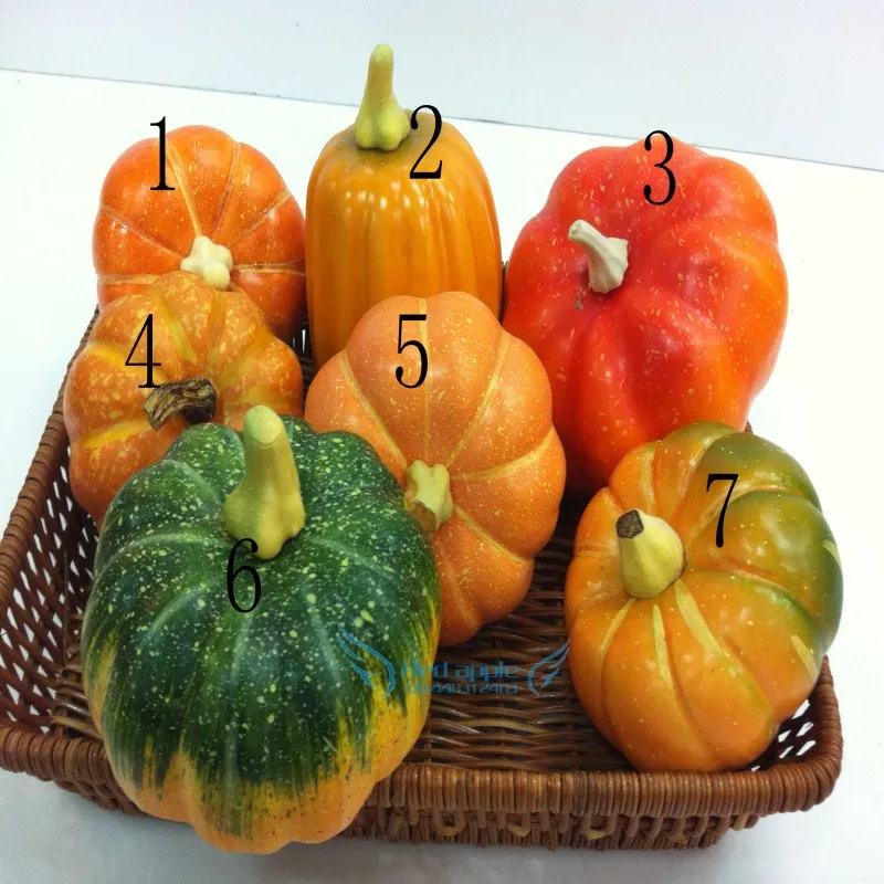 

Type full artificial fruit fake vegetables photography props artificial pumpkin model Min.order US$15