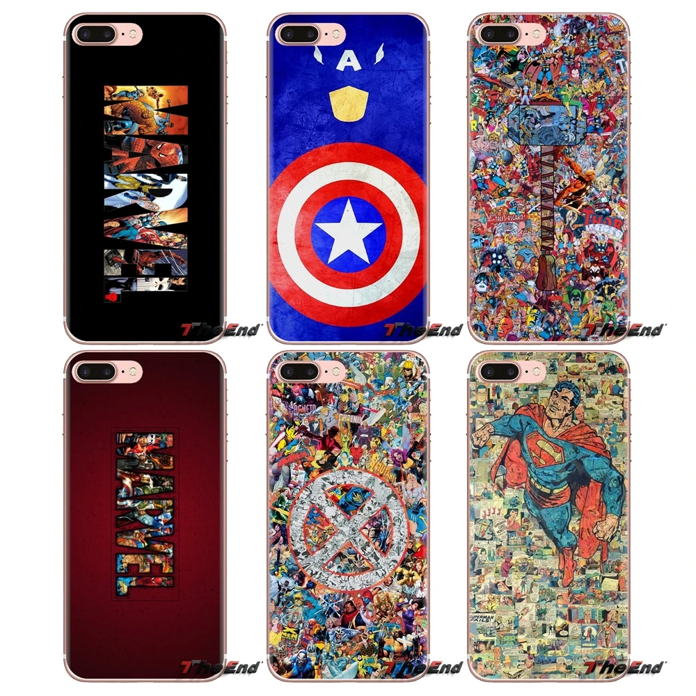 Для LG Spirit Motorola Moto X4 E4 E5 G5 G5S G6 Z Z2 Z3 G2 G3 C Play Plus мини Мстители из комиксов Marvel Superhero