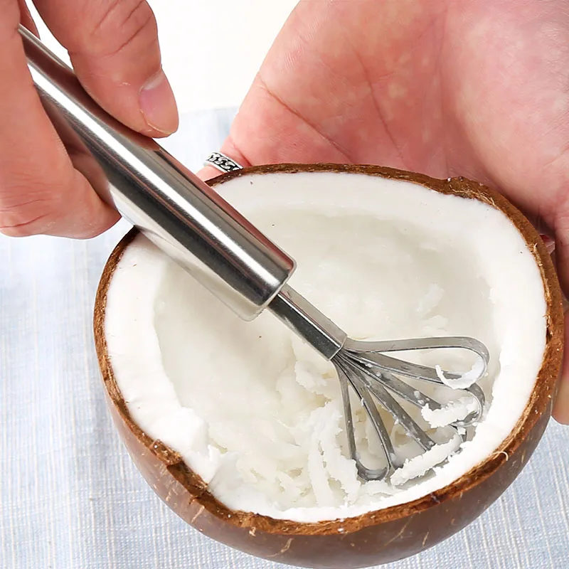 

New Stainless Steel Coconut Shaver Digging knife Fish scale shaving Fish Scale Tool shredder Fruit Tools Kitchen Tools Hot Sale