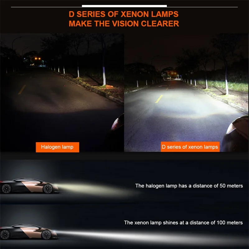 Лампа HID D1S D1R D2S D2R D3S D3R D4S D4R H1 H3 H7 H11 HB3 HB4 быстрая мощность 35 Вт 4300K 6000K 8000K 12000K для