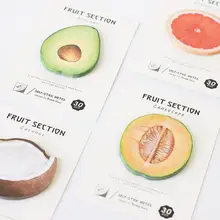 Fruit Section Memo Pad Sticky Notes Memo Notebook Stationery Papelaria Escolar School Supplies