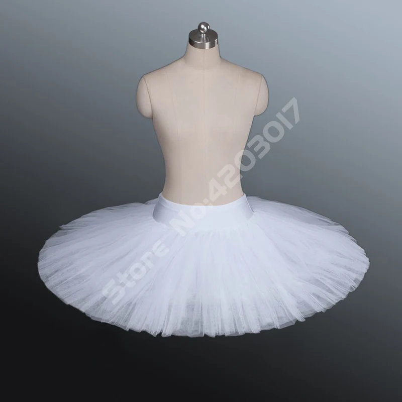 Профессиональная розовая балетная пачка для взрослых и женщин; детская белая классическая блинная пачка; костюм лебедя; балетное платье для девочек; L1001 - Цвет: White