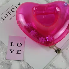 Siwming бассейн Морской Надувной Держатель для банки сердце напиток держатель плавающие банные бассейн игрушки вечерние украшения подставки под стаканы партии игрушка