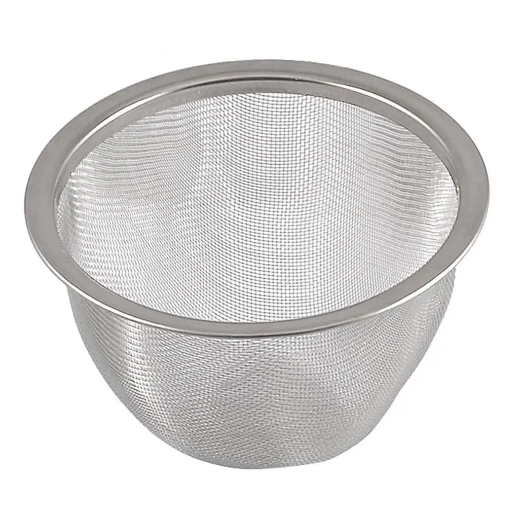 

FJS! Teapot 80mm Diameter Metal Mesh Tea Leaves Spice Strainer Basket