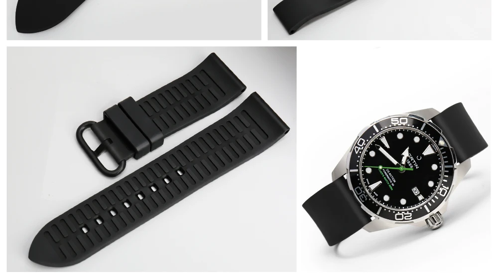 MAIKES, аксессуары для часов, фтороресцентный резиновый ремешок для часов 20 мм, 22 мм, 24 мм, Ремешки для наручных часов, браслет для мужчин, ремешок для часов бренда Casio