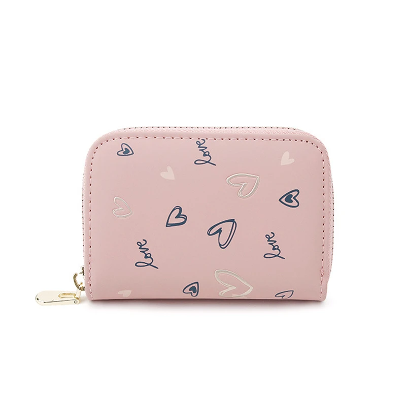 

Card Id Holders PU Leather 9 Bits Business Card Holder Wallet Female Pink/green/purple/black/blue Zipper Women Cardholder 2019